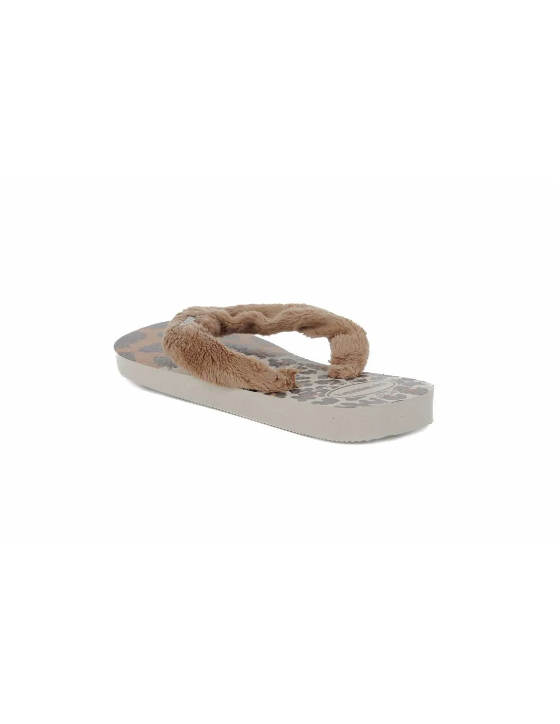 HAVAIANAS  CHANCLAS ANIMAL PRINT Y BEIGE TOP HOME FLUFFY MUJER