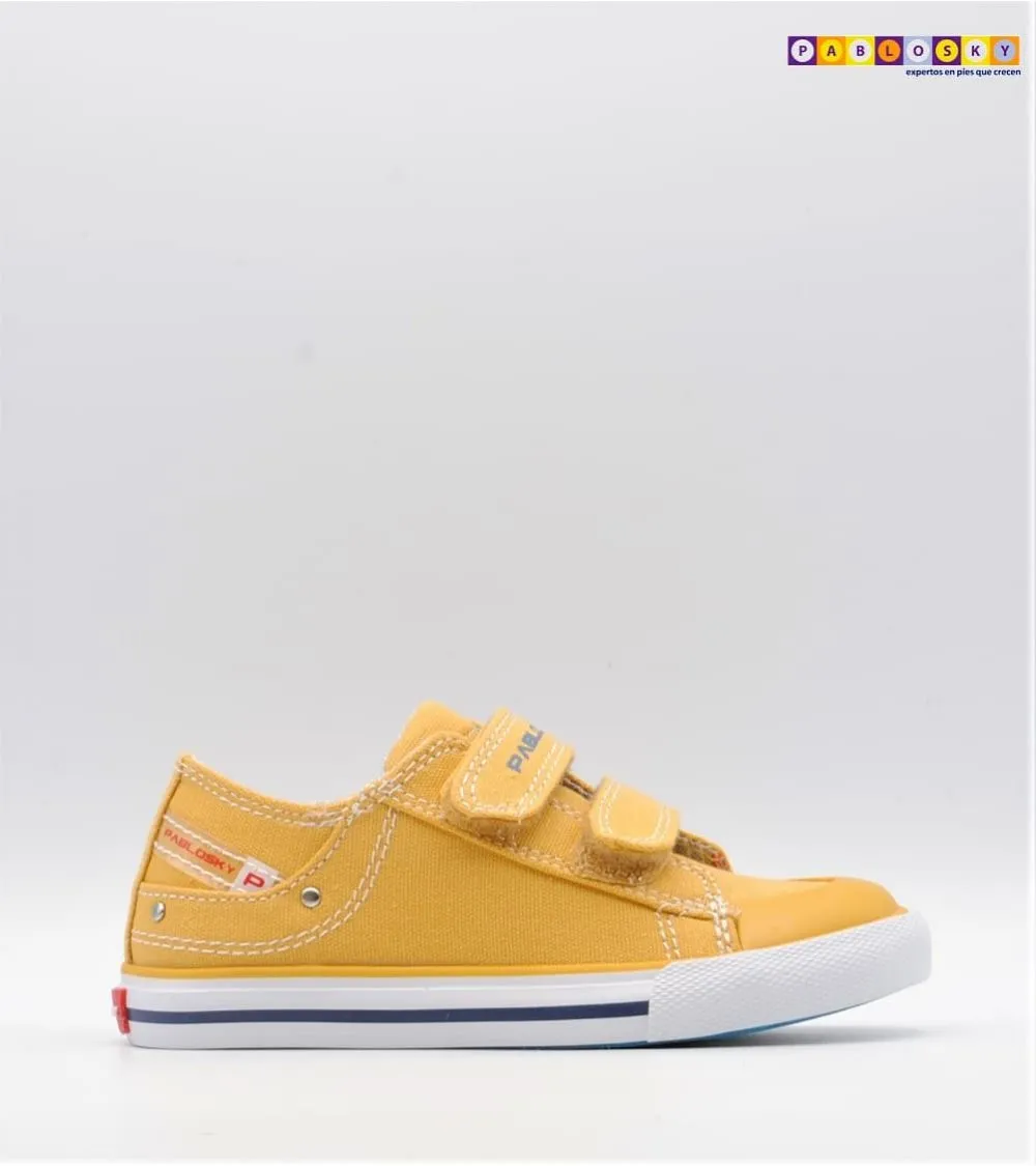 LONAS PABLOSKY VELCRO CANVAS MOSTAZA