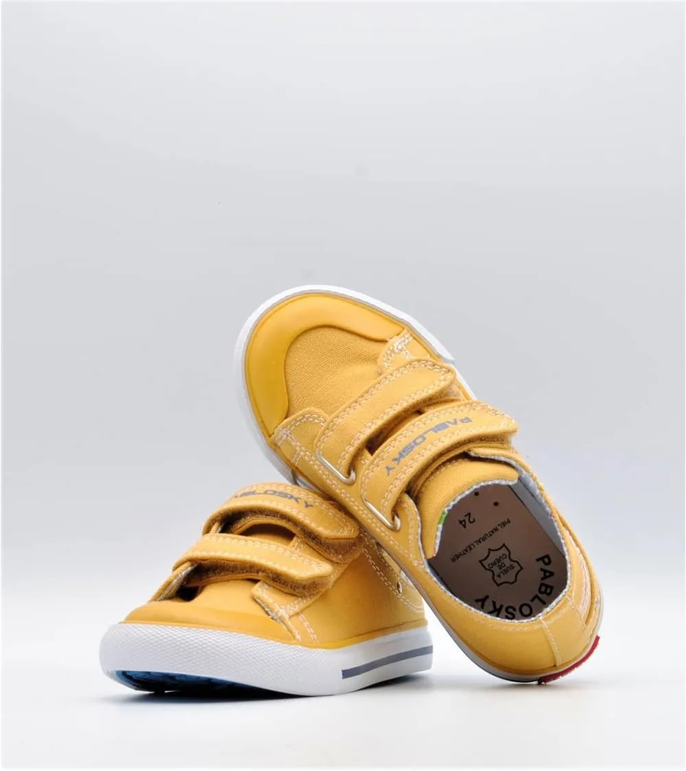 LONAS PABLOSKY VELCRO CANVAS MOSTAZA