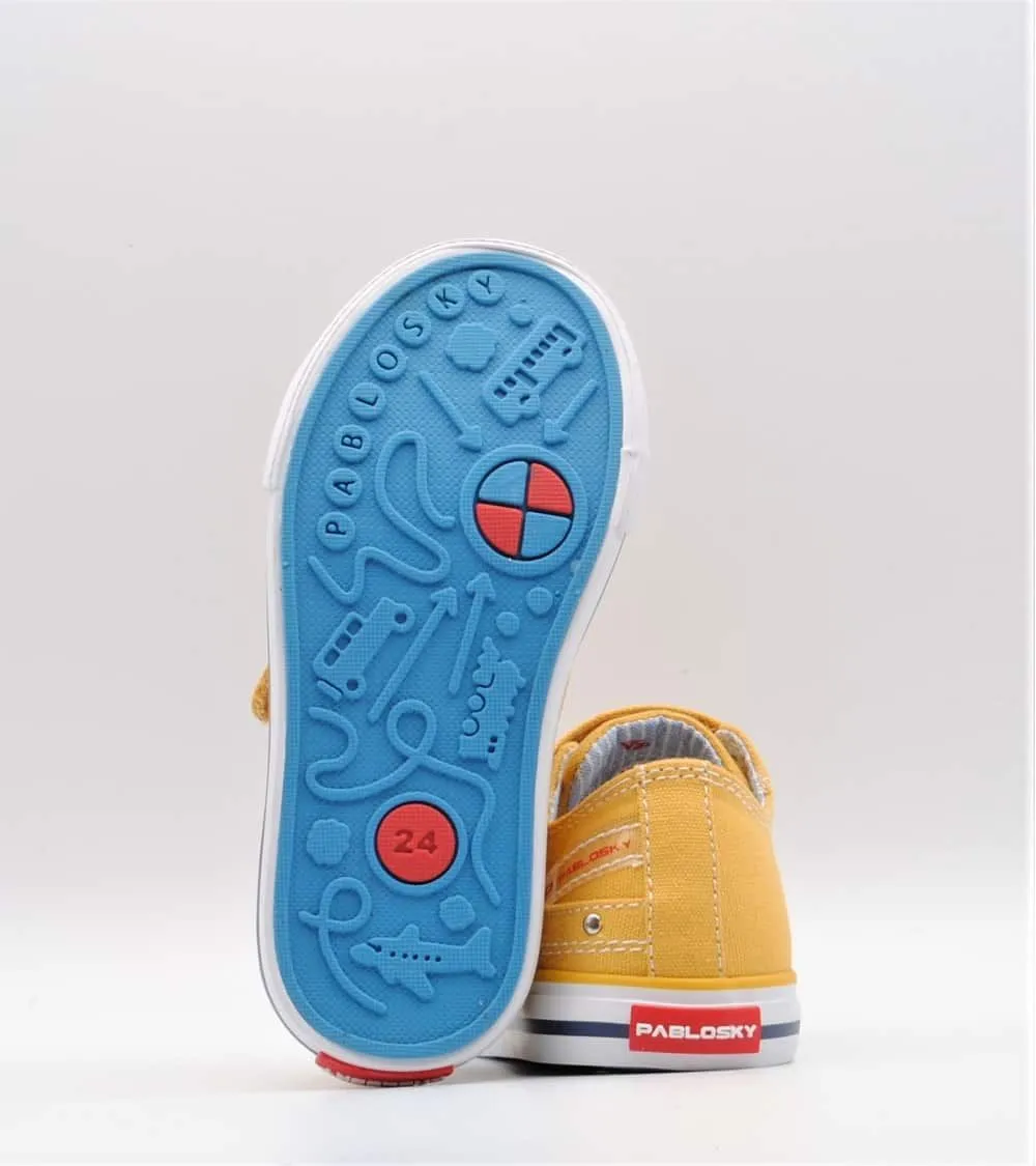 LONAS PABLOSKY VELCRO CANVAS MOSTAZA