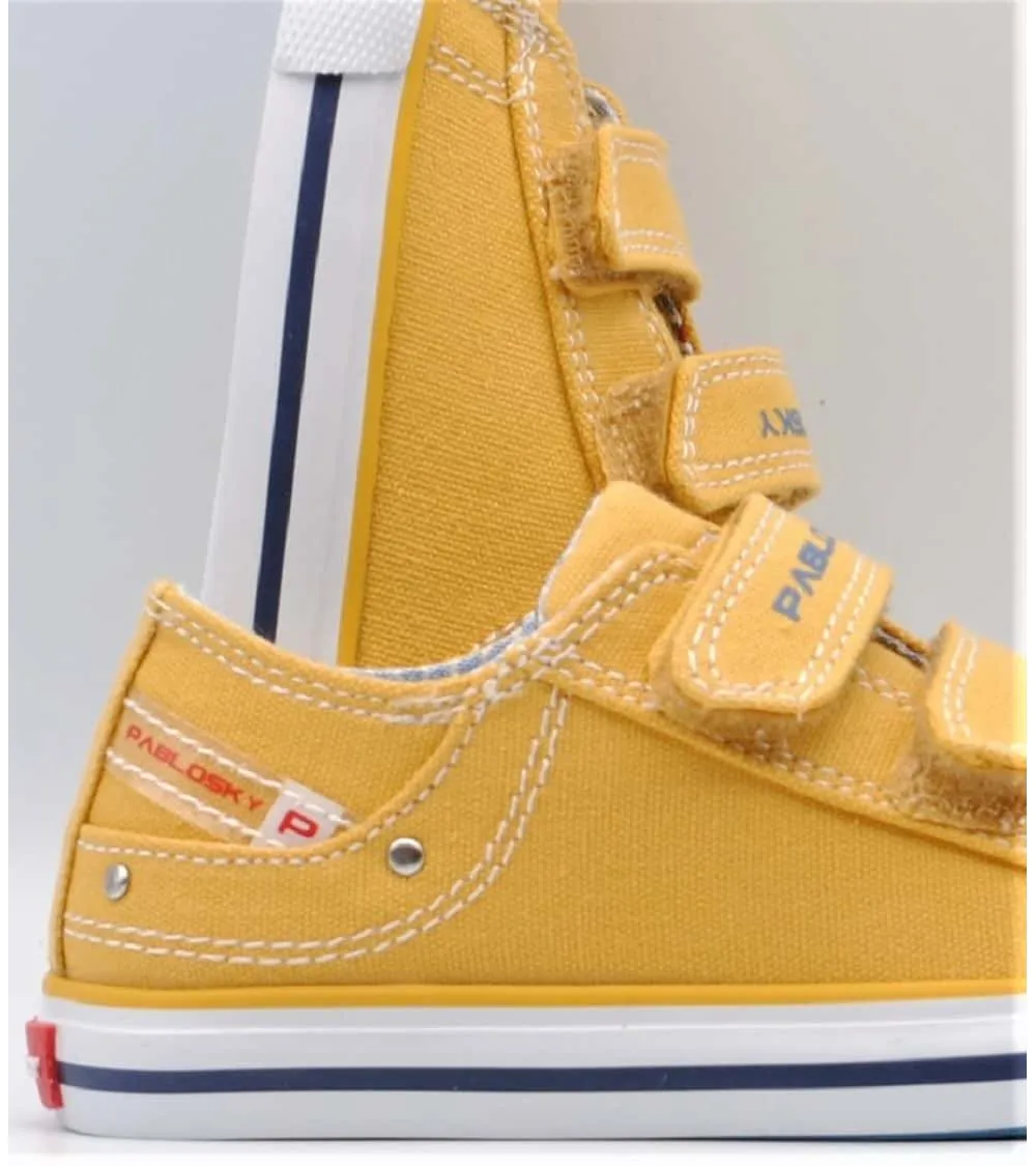 LONAS PABLOSKY VELCRO CANVAS MOSTAZA