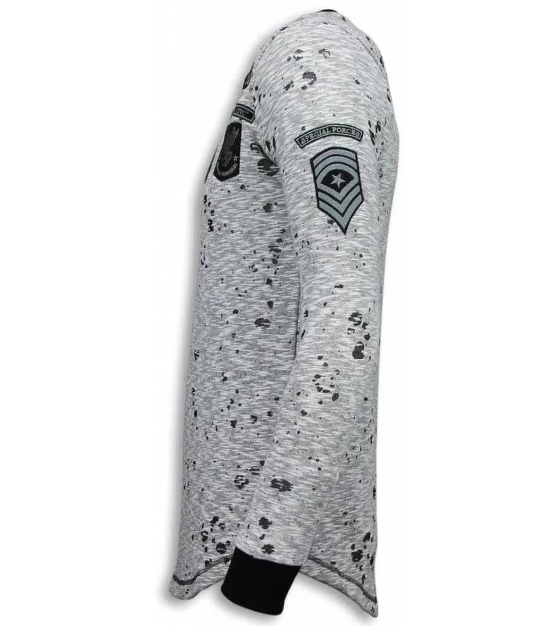 LONGFIT EMBRIORDRY  PARCHES DE SUéTER  GUERRILLA  GRIS