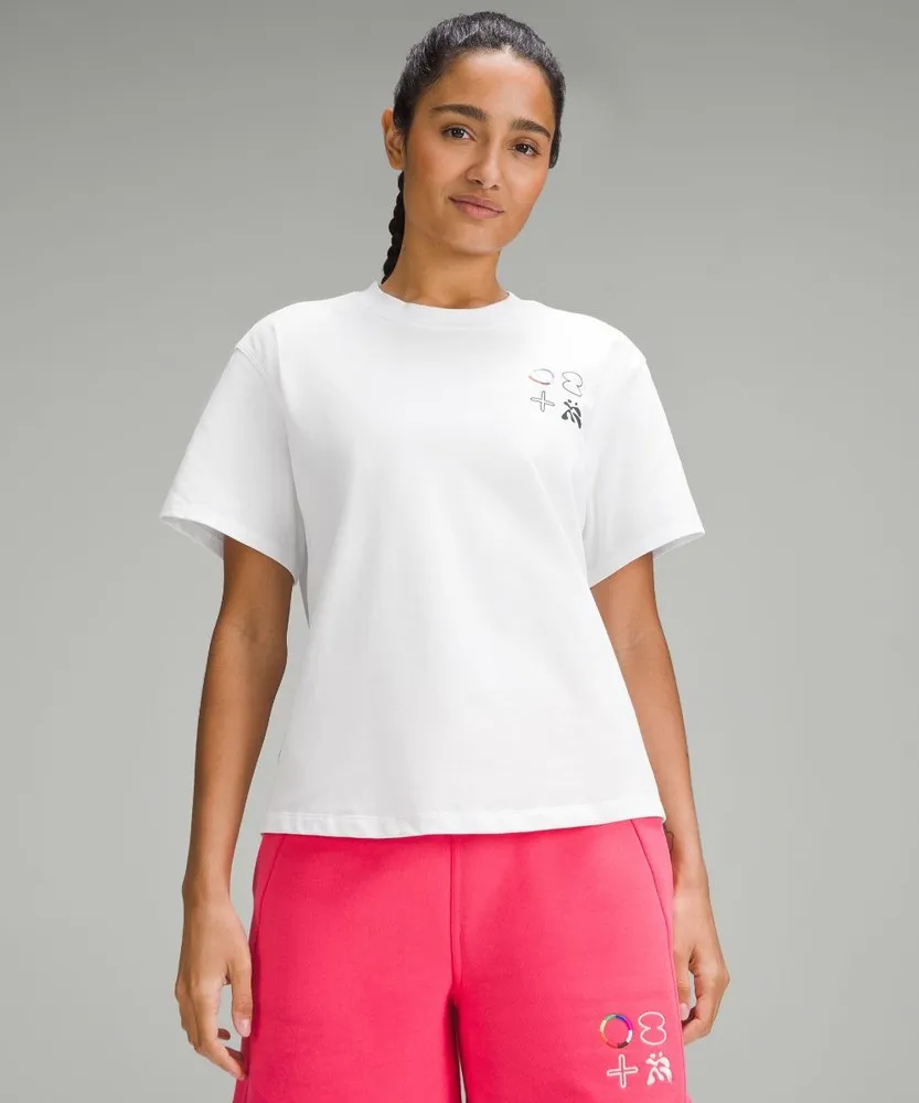 LULULEMON RELAXEDFIT COTTON JERSEY TSHIRT  PRIDE BLANCOS | LR20V3CR