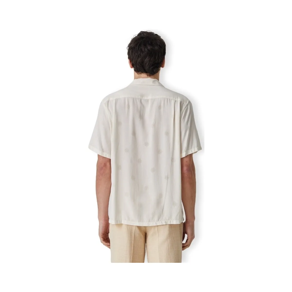 MODAL DOTS SHIRT  WHITE