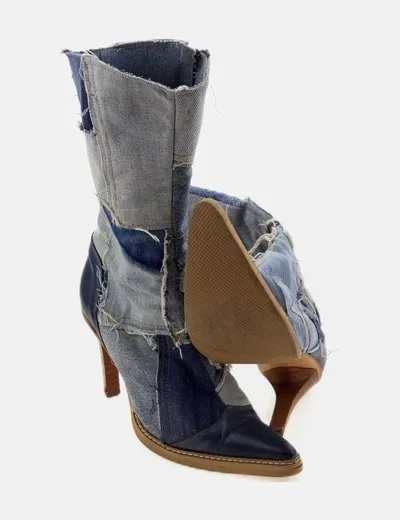 NoName Botas denim azules
