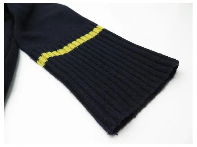 NUEVO SUÉTER ERMANNO SCERVINO MEDALS 42 ESO 38 MEDALLA DE CASHMERE DE SEDA DE LANA FR Azul marino 