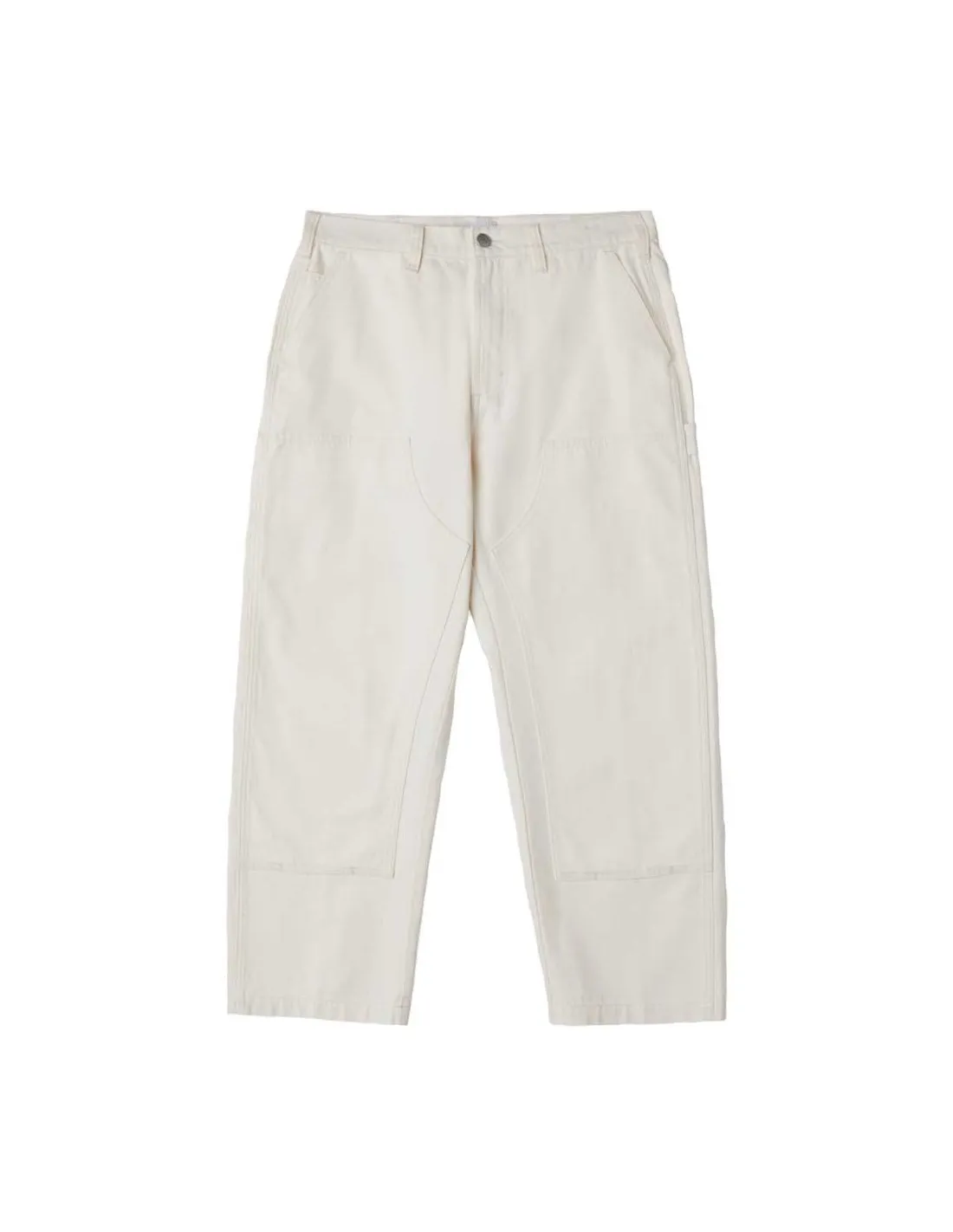 OBEY BIG TIMER TWILL DBL KNEE PANT UNBLEACHED