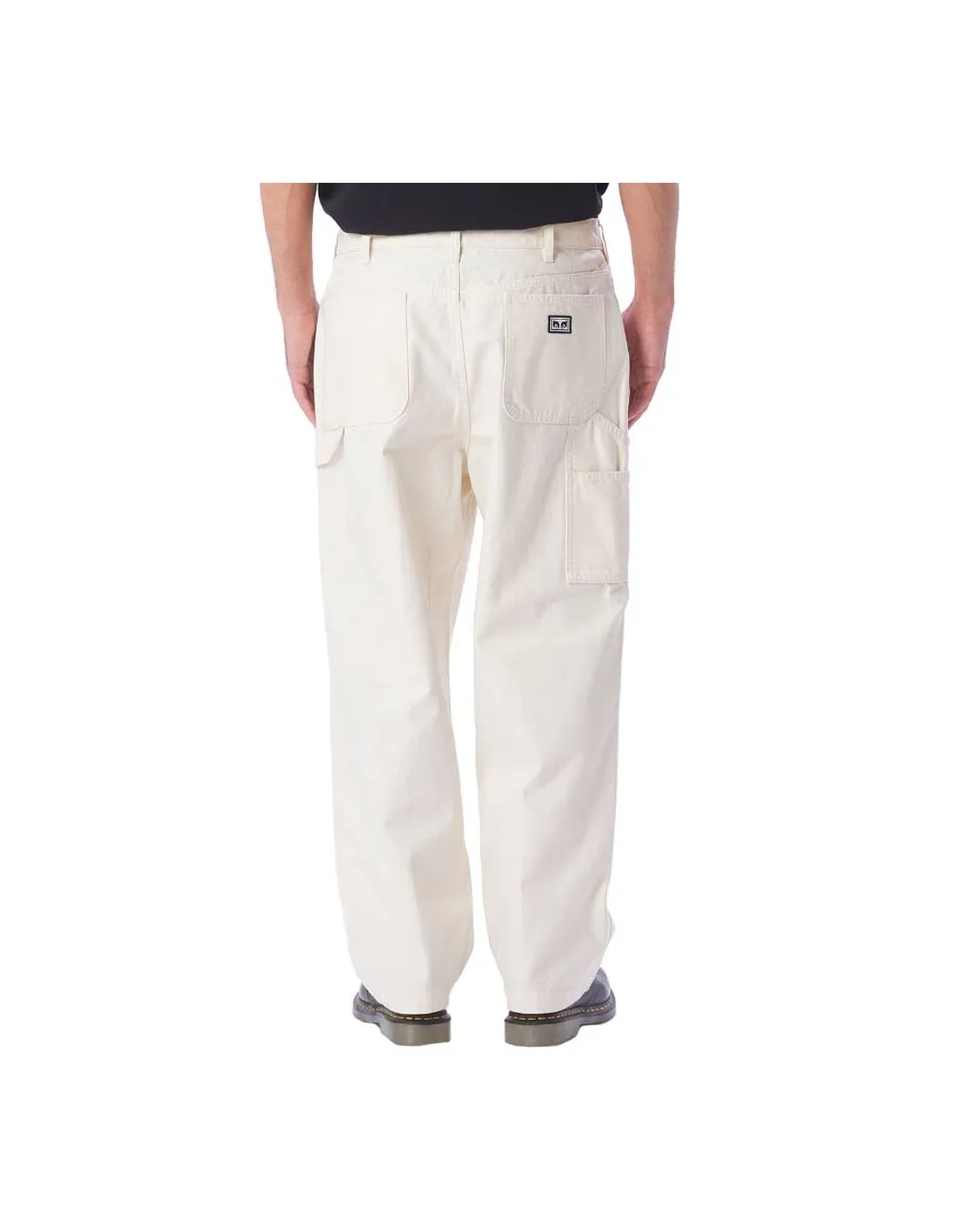 OBEY BIG TIMER TWILL DBL KNEE PANT UNBLEACHED