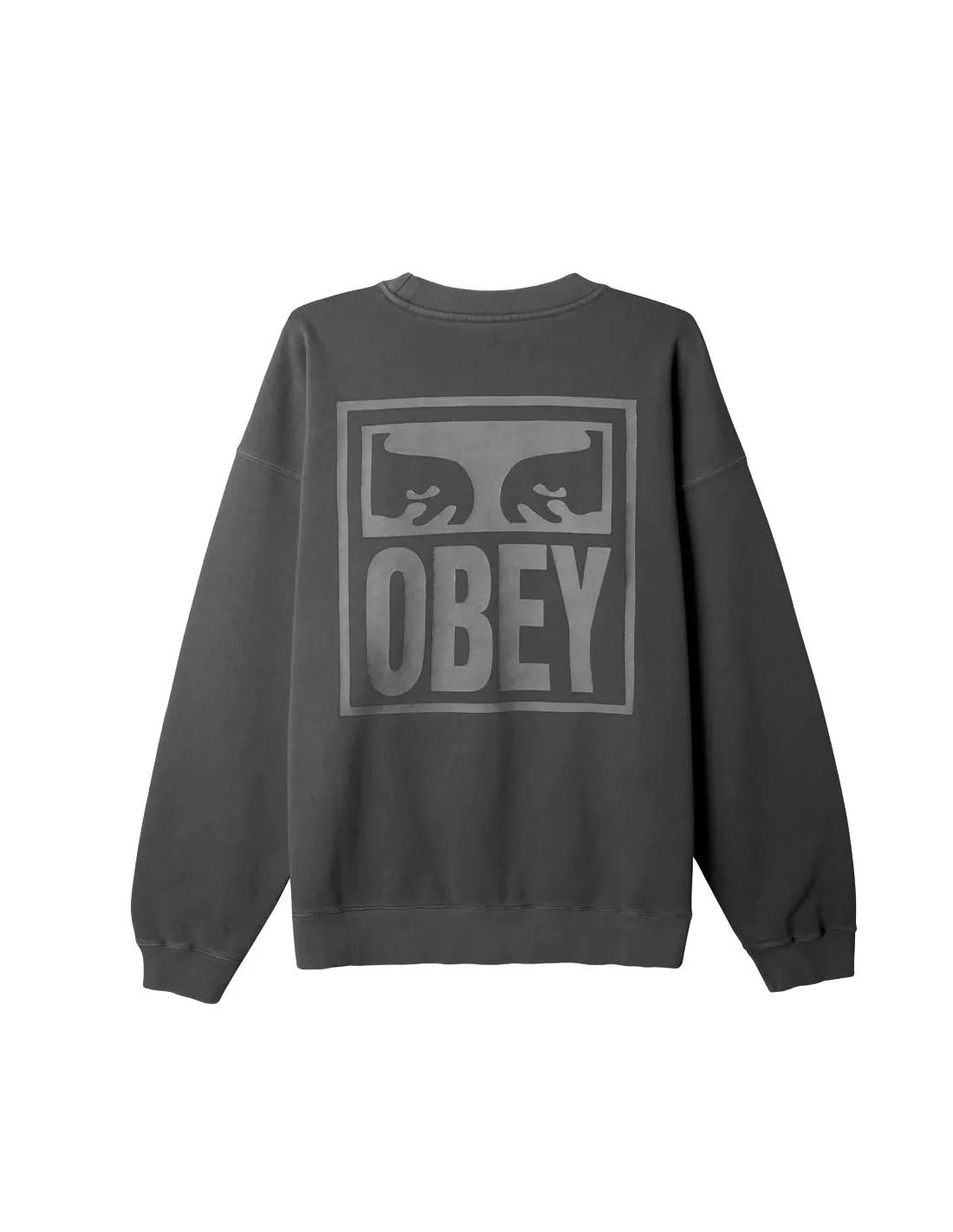 OBEY EYES ICON EXTRA HEAVY CREW PIGMENT PEACH PARFAIT