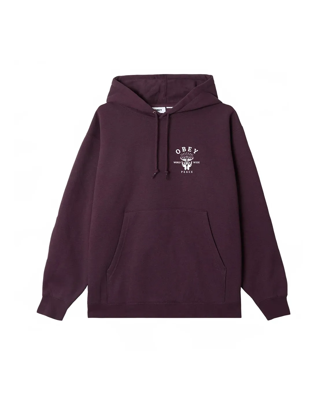 OBEY LOTUSWITH HANDS PLUM PERFECT
