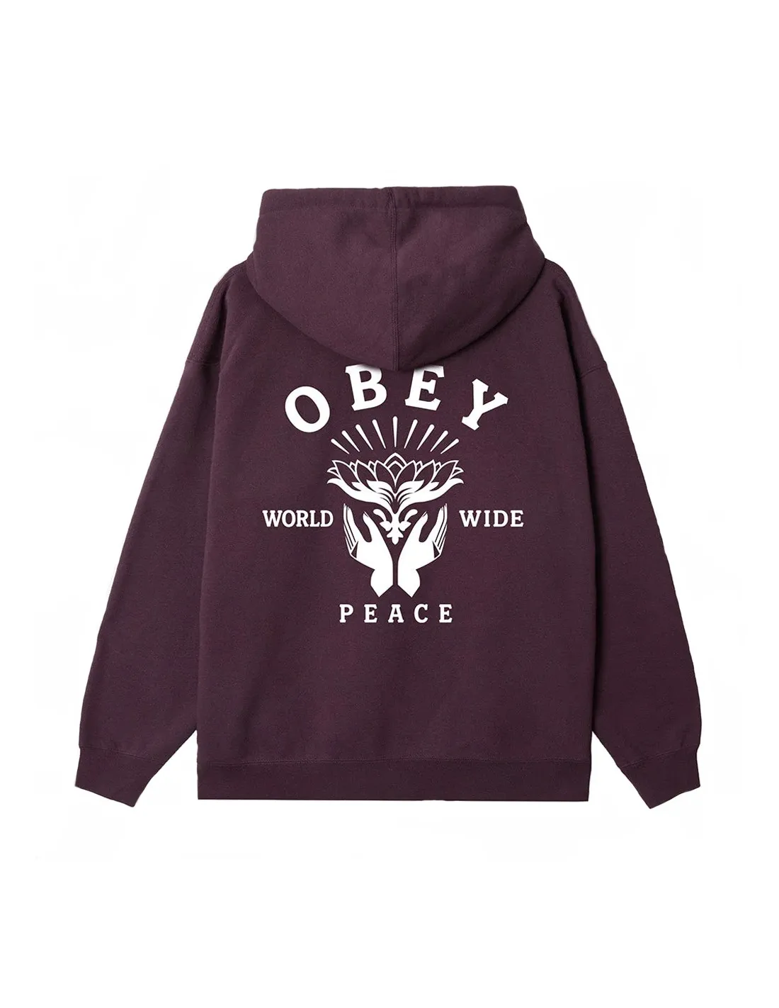 OBEY LOTUSWITH HANDS PLUM PERFECT