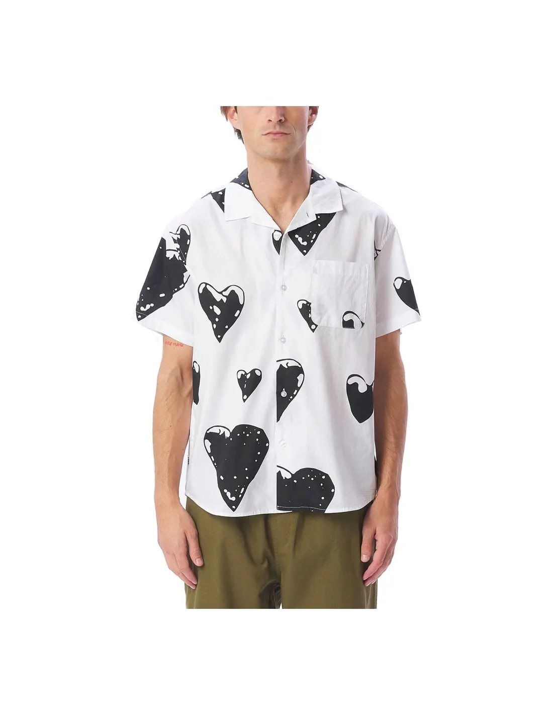 OBEY LOVELESS WOVEN WHITE MULTI