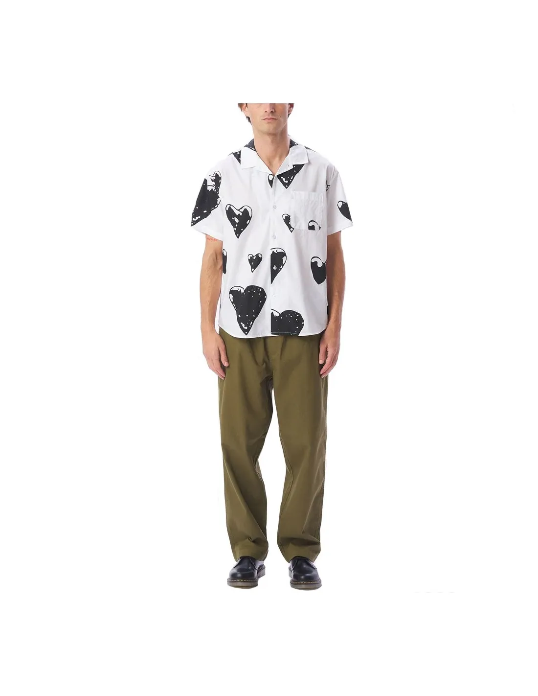 OBEY LOVELESS WOVEN WHITE MULTI