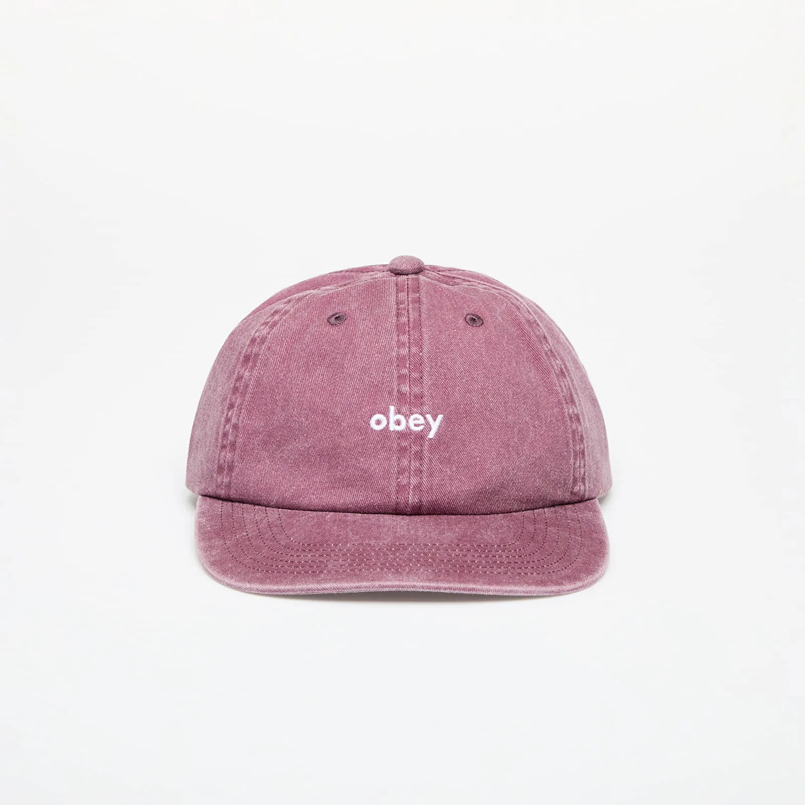 OBEY Pigment Lowercase 6 Panel Cap Pigment Vino Universal
