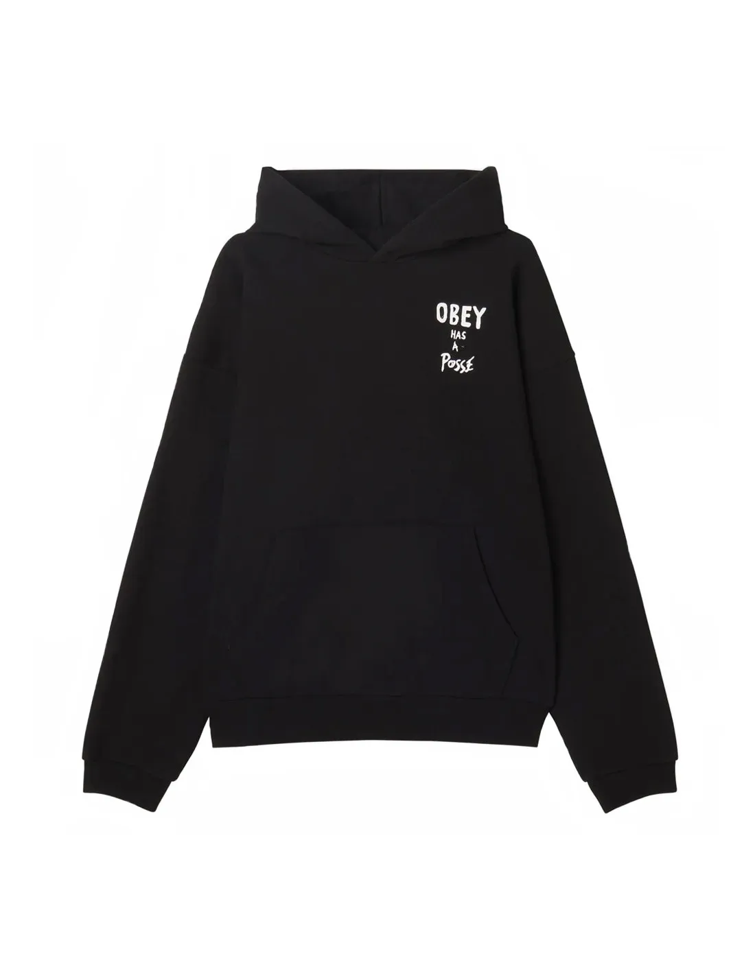 OBEY POSSE EXTRA HEAVY HOOD BLACK