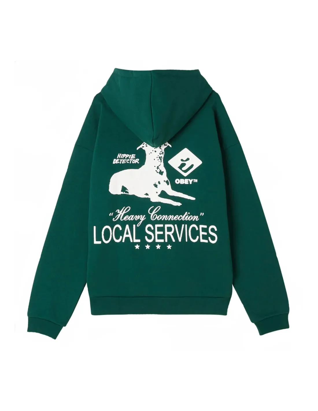 OBEY SERVICES EXTRA HEAVY HOOD RAIN FOREST