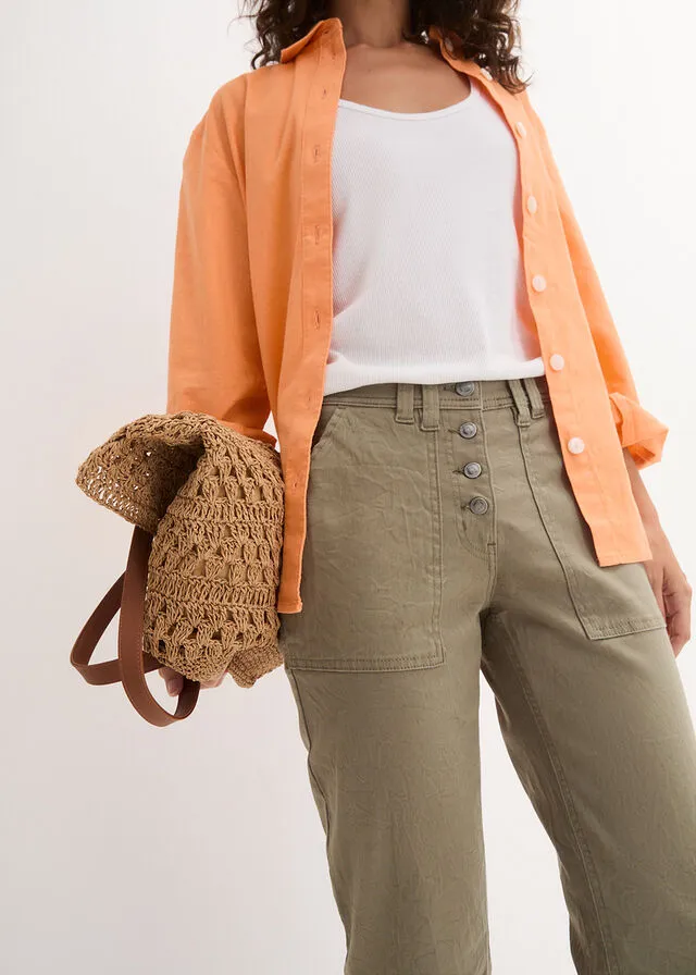 Pantalón elástico Verde oliva
