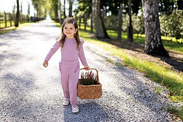 Pantalón rosa de niña Simply Comfy