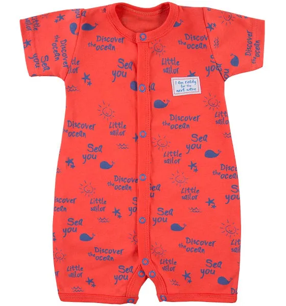 Pelele corto de niño colección Little Sailor