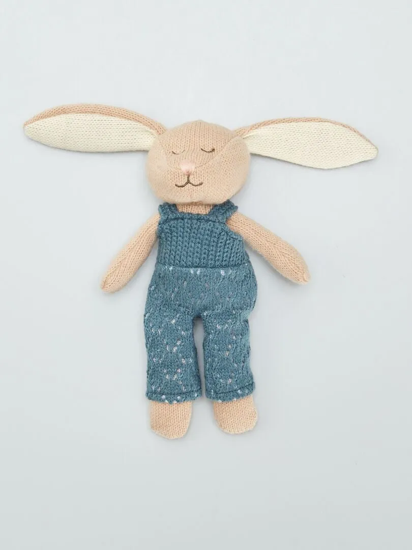 PELUCHE DE CONEJO DE PUNTO  AZUL