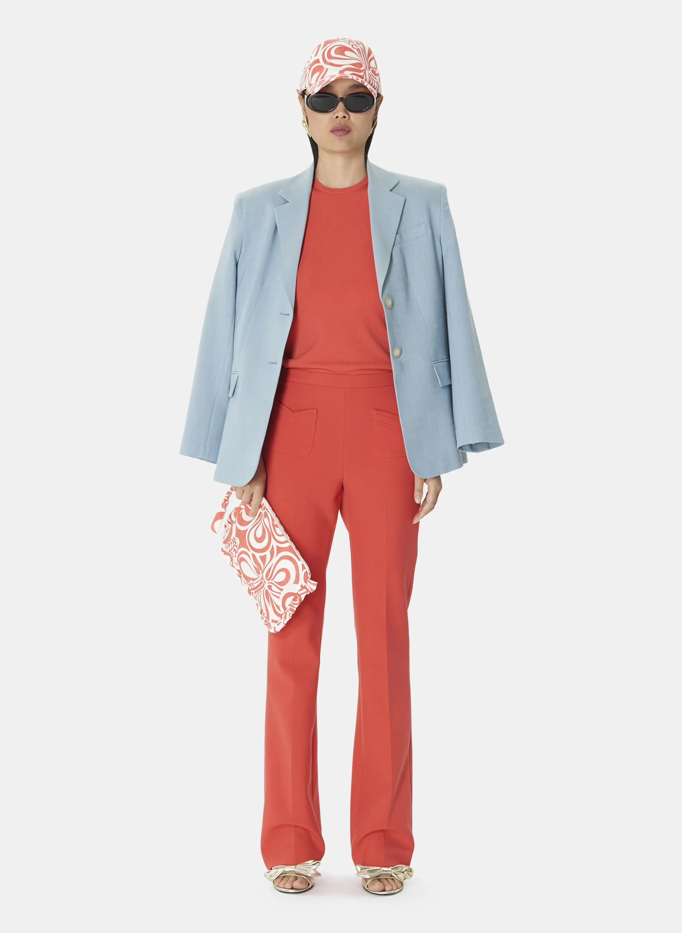 PHOENIX  PANTALóN BOOTCUT EN NARANJA