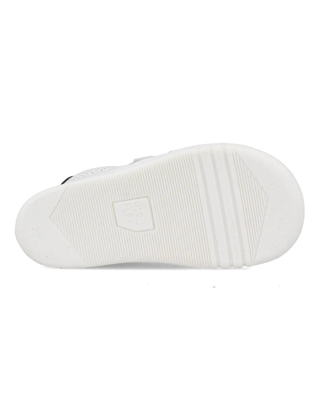PIRUFíN  DEPORTIVA RESPETUOSA VELCROS PERFORADA BLANCO AZUL