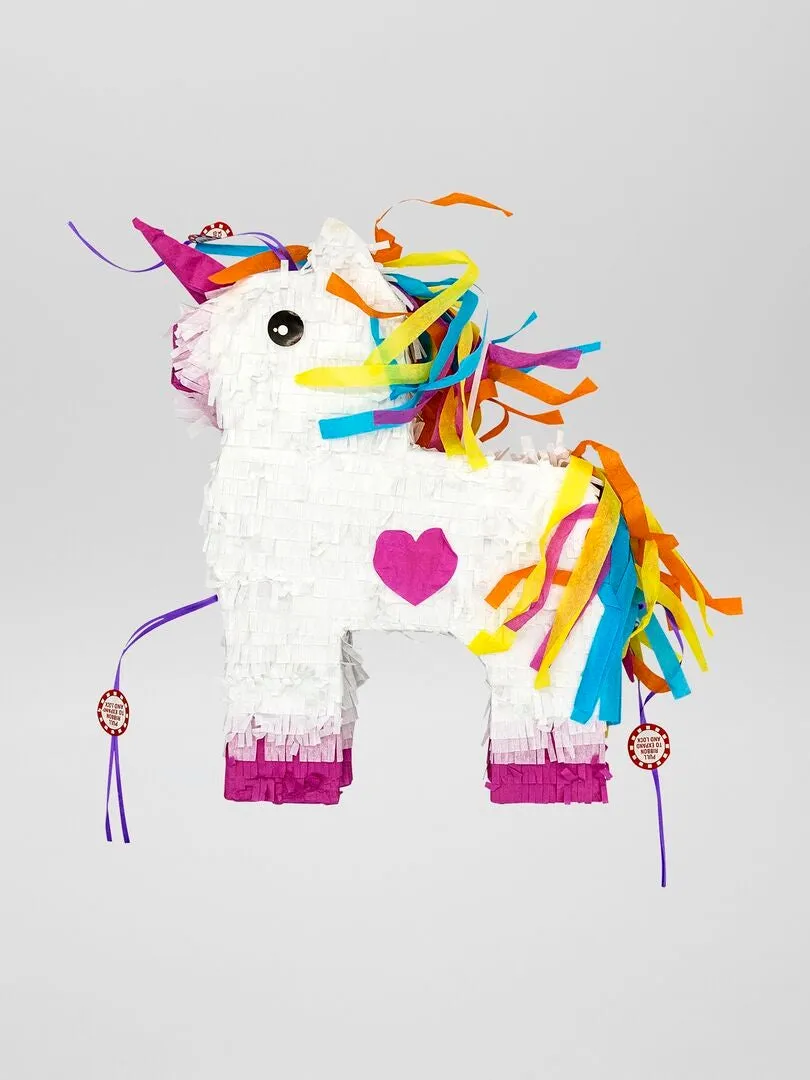 PIñATA CON FORMA DE UNICORNIO  BEIGE