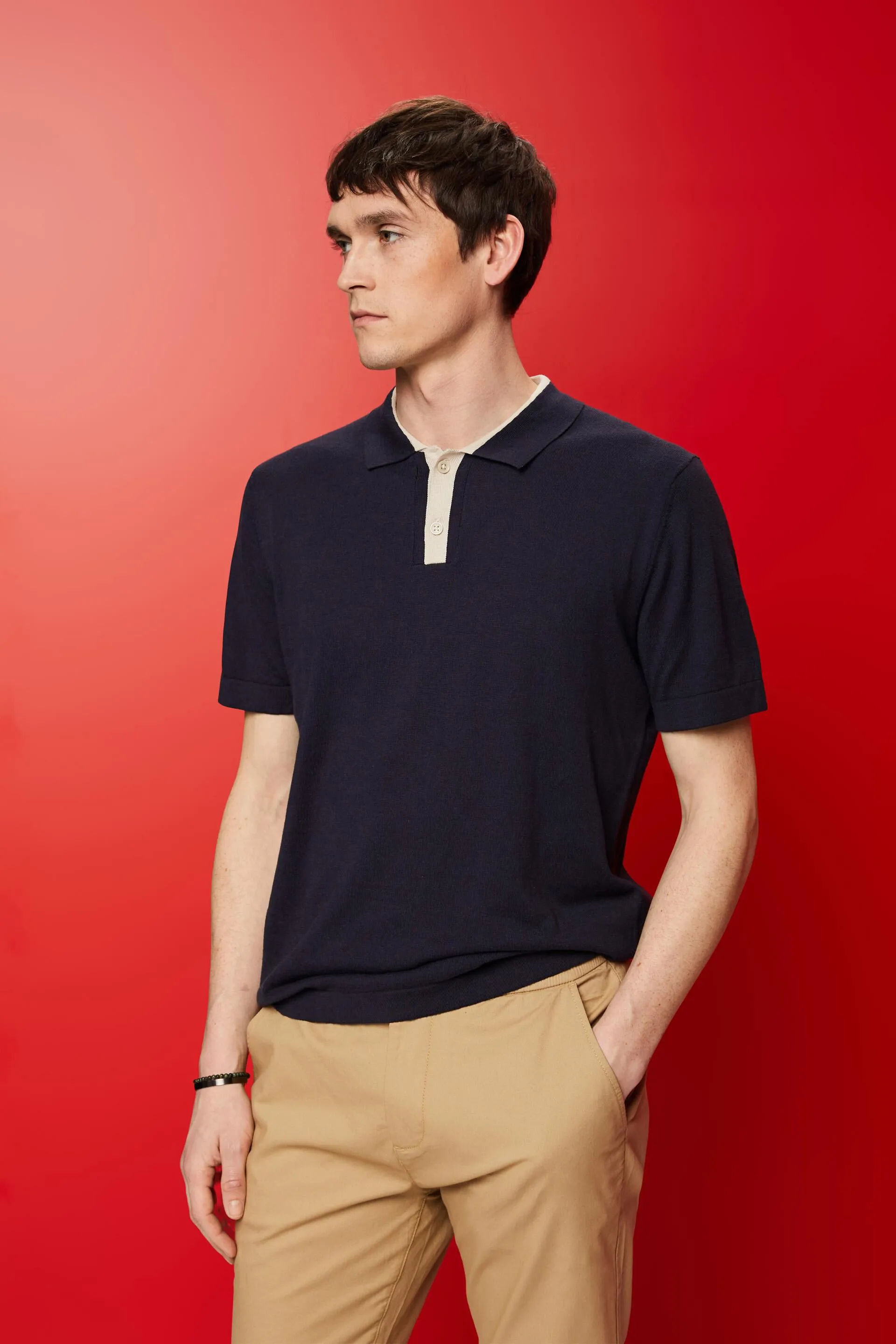 Polo en mezcla de TENCEL y algodón sostenible