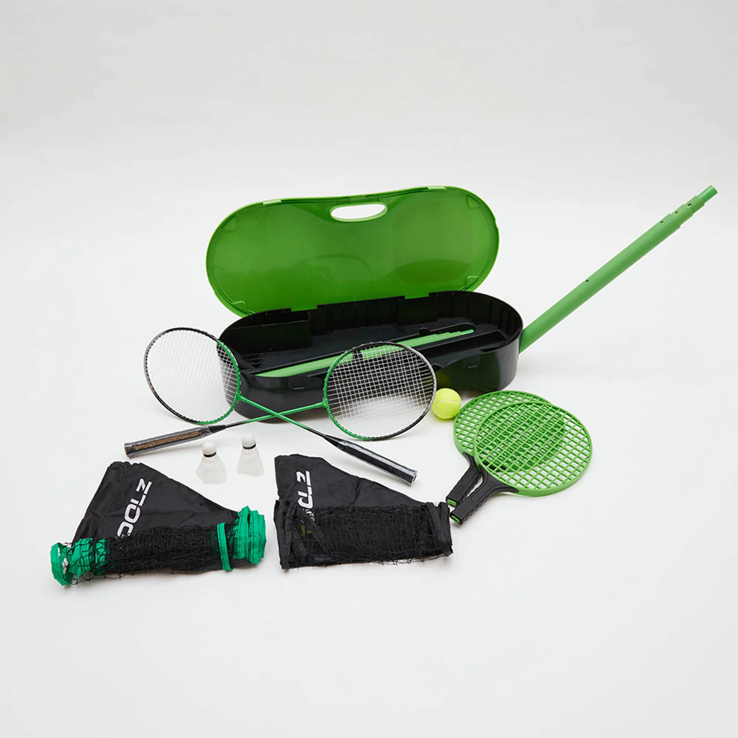 PORTABLE 2IN1 BADMINTON & RED DE TENIS