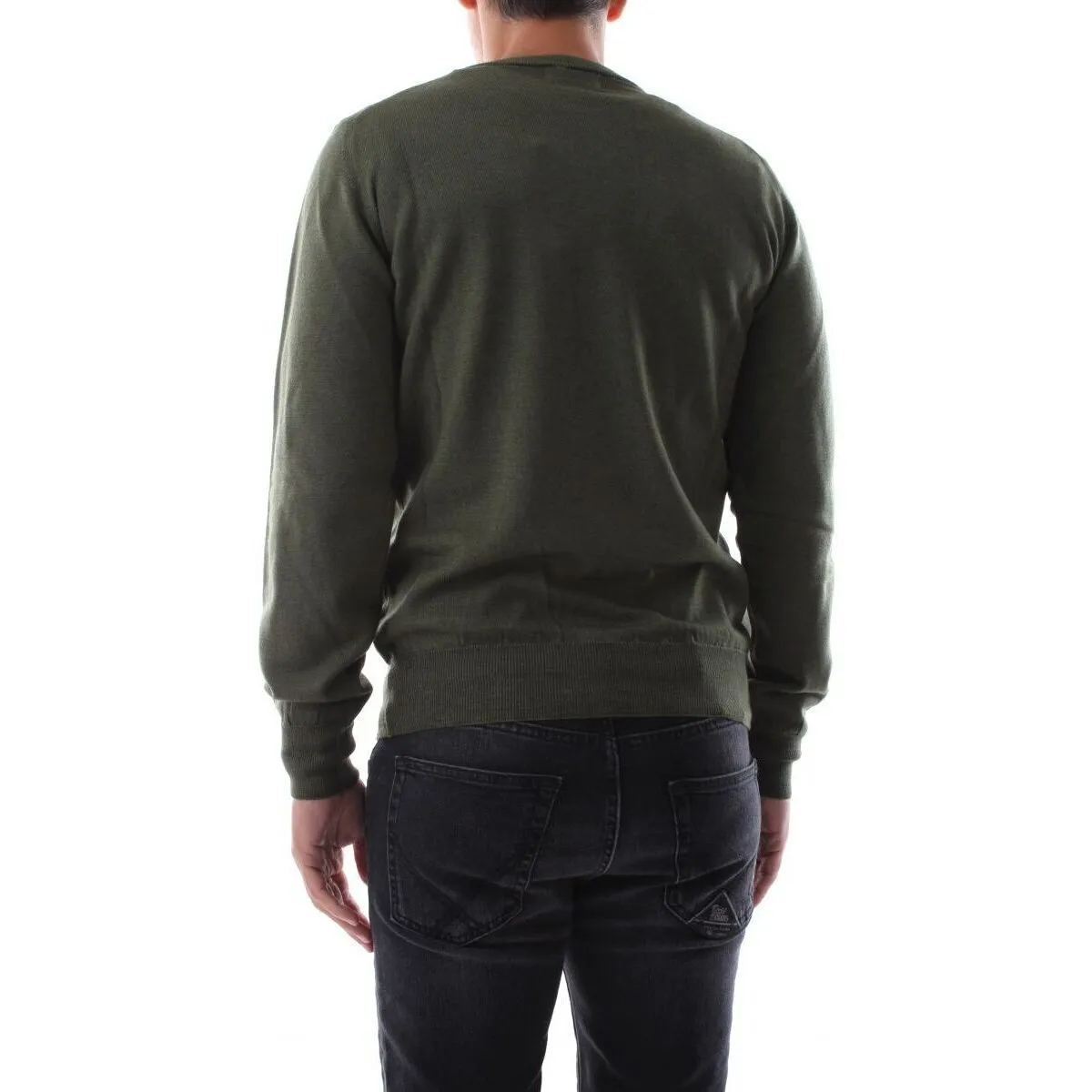 RRU502CE491 CREW NECK FIN.14459 MILITARE