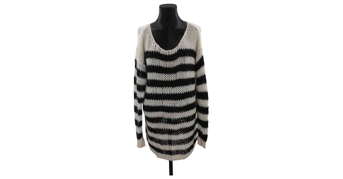 Saint Laurent Sueter de lana Blanco 