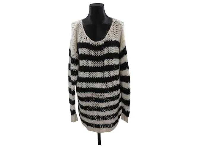 Saint Laurent Sueter de lana Blanco 