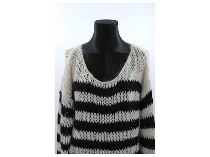Saint Laurent Sueter de lana Blanco 