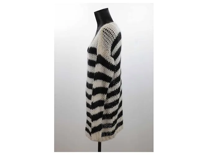 Saint Laurent Sueter de lana Blanco 