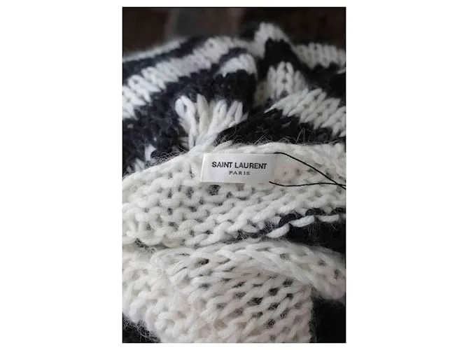 Saint Laurent Sueter de lana Blanco 