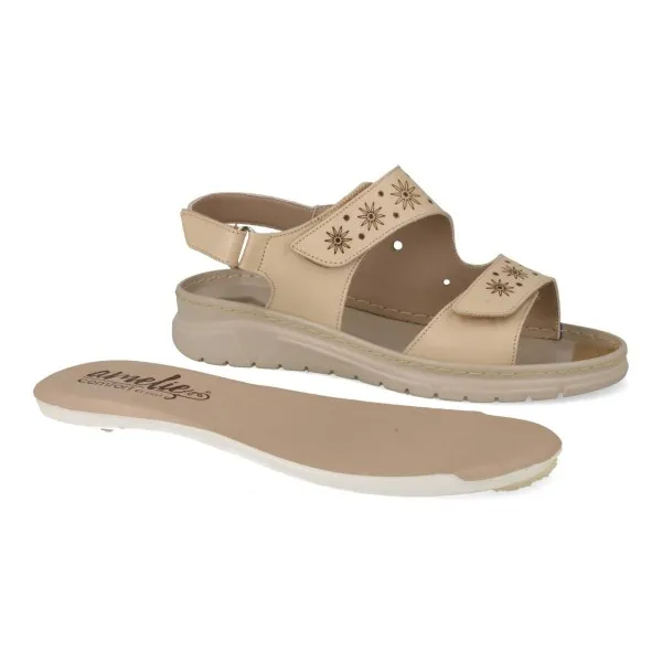 SANDALIAS CONFORT MUJER MOD. ESME BEIGE