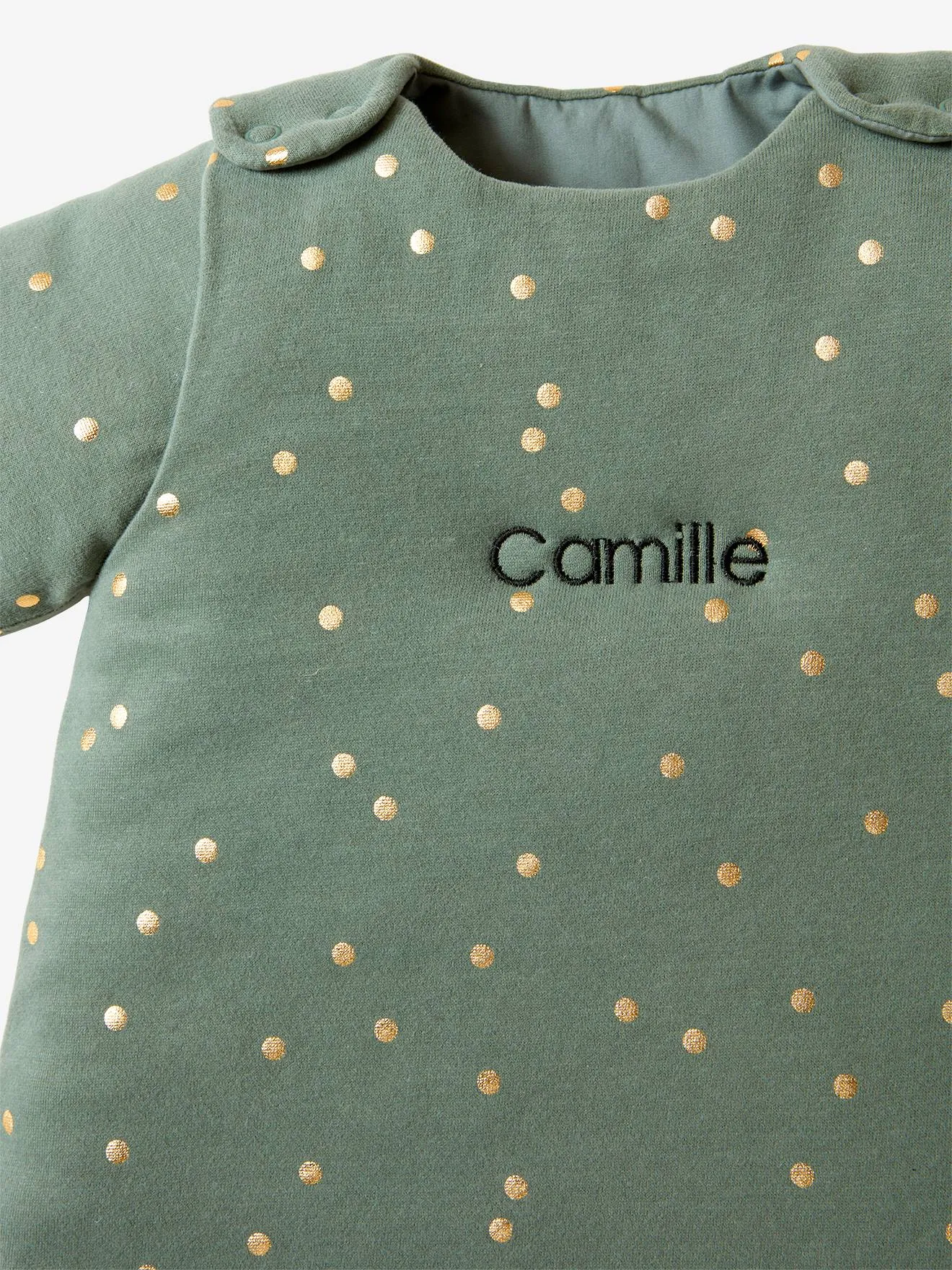 Saquito con mangas desmontables Green Forest, personalizable