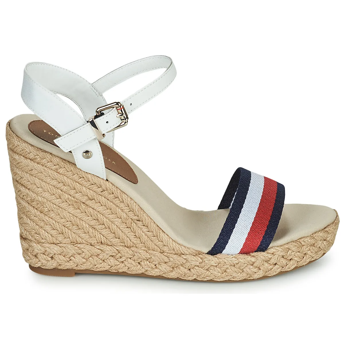 SHIMMERY RIBBON HIGH WEDGE