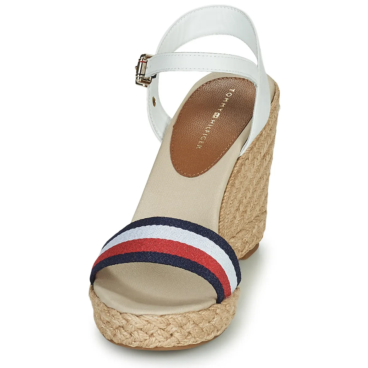 SHIMMERY RIBBON HIGH WEDGE