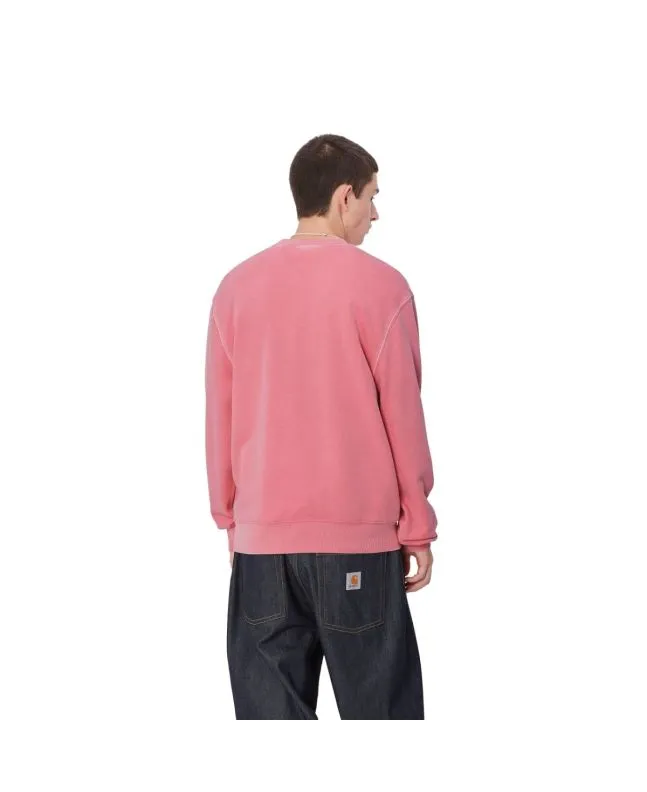 Sudadera Carhartt WIP Duster Script Sweatshirt Rosa (Garment Dyed)