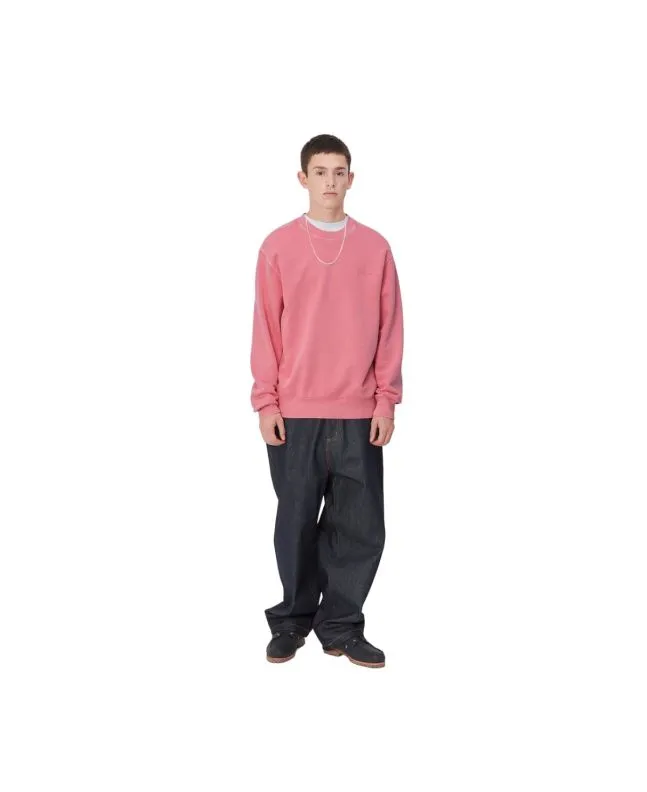 Sudadera Carhartt WIP Duster Script Sweatshirt Rosa (Garment Dyed)