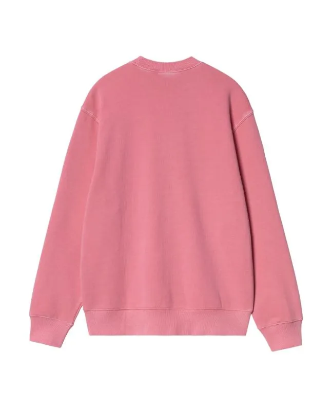 Sudadera Carhartt WIP Duster Script Sweatshirt Rosa (Garment Dyed)