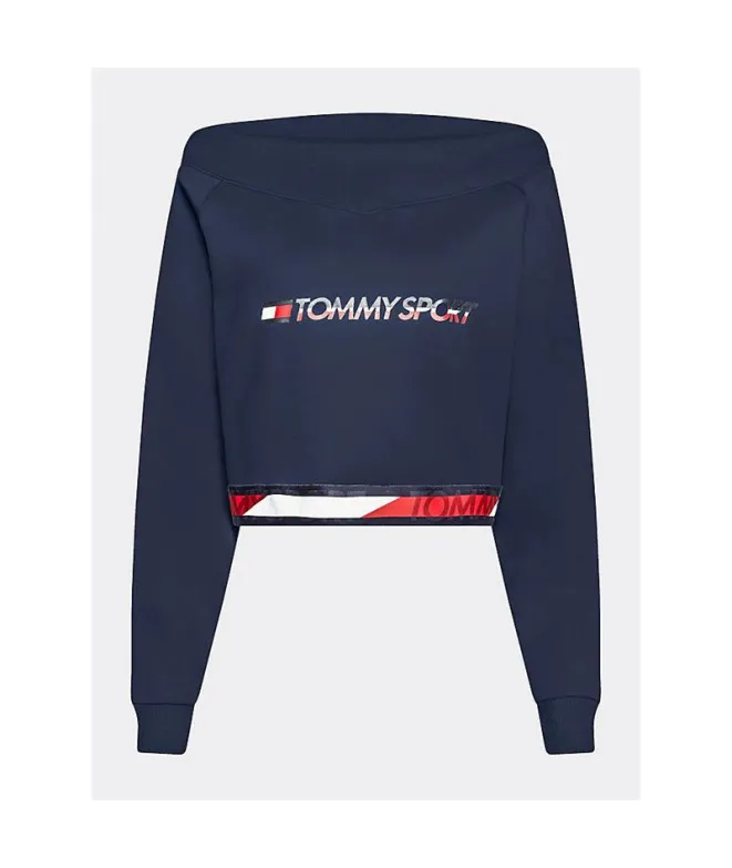 Sudadera de Sportswear Tommy Hilfiger Crop V Neck