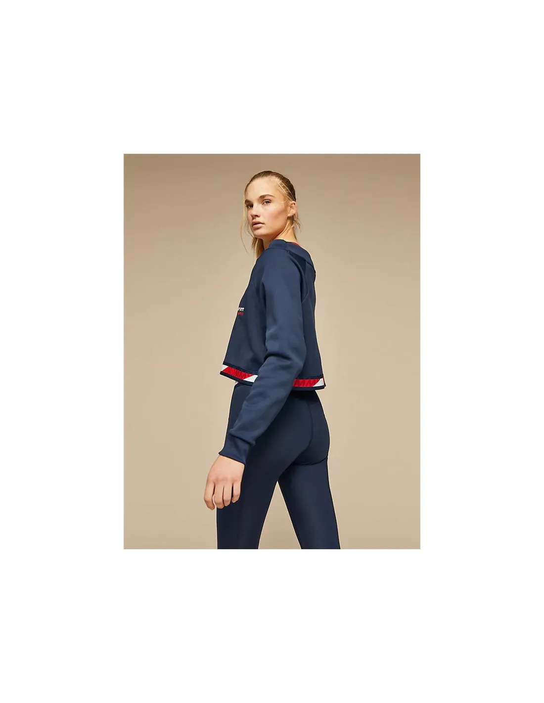 Sudadera de Sportswear Tommy Hilfiger Crop V Neck