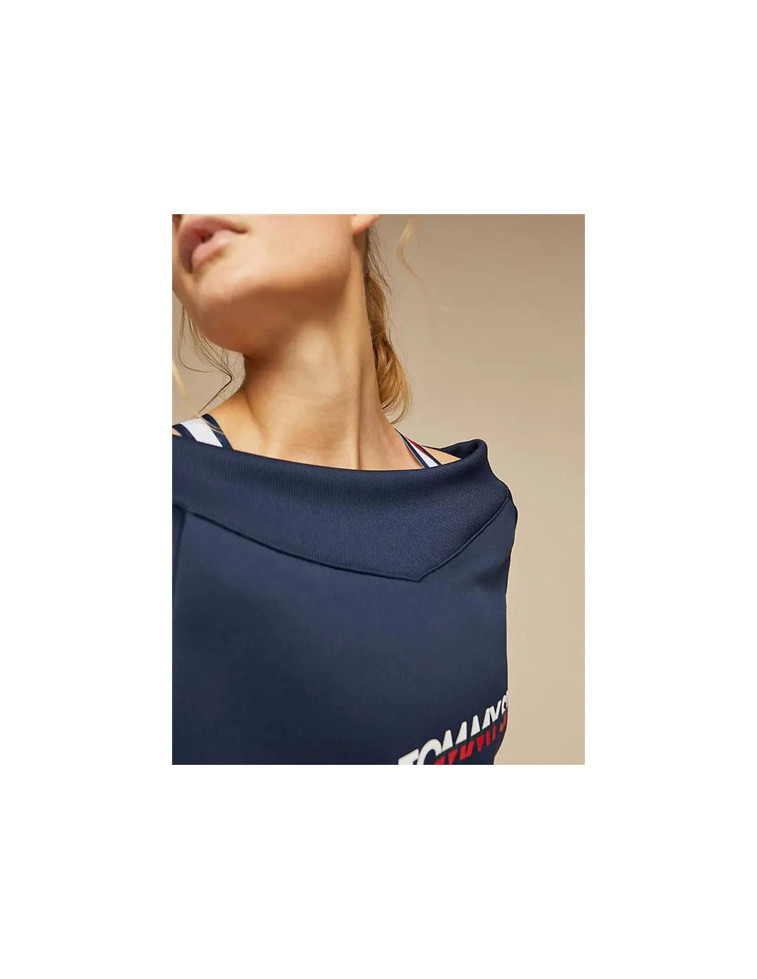 Sudadera de Sportswear Tommy Hilfiger Crop V Neck