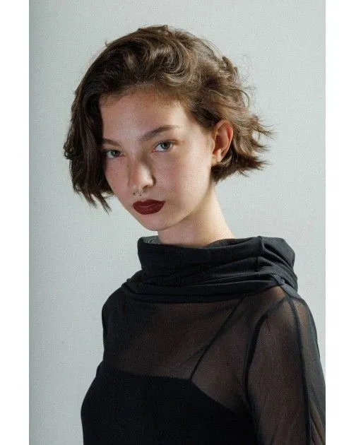 Suéter de cuello alto Malloni M23I25575 Negro
