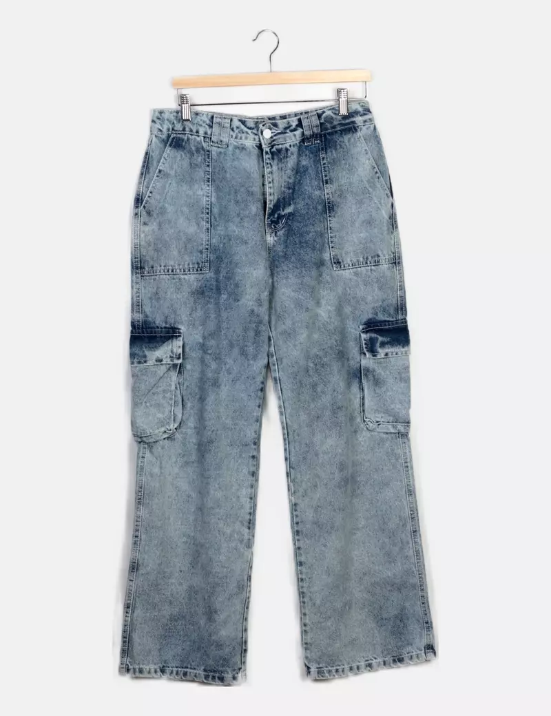 Trendy Pantalón azul cargo