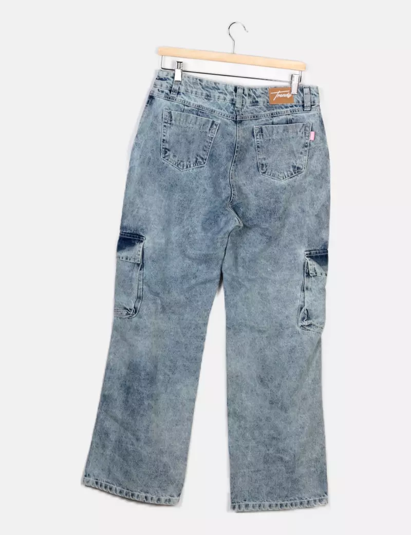 Trendy Pantalón azul cargo