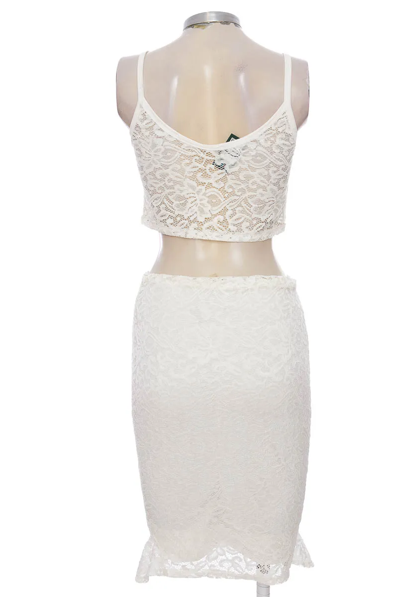 VESTIDO / ENTERIZO COLOR BEIGE  FEMININ
