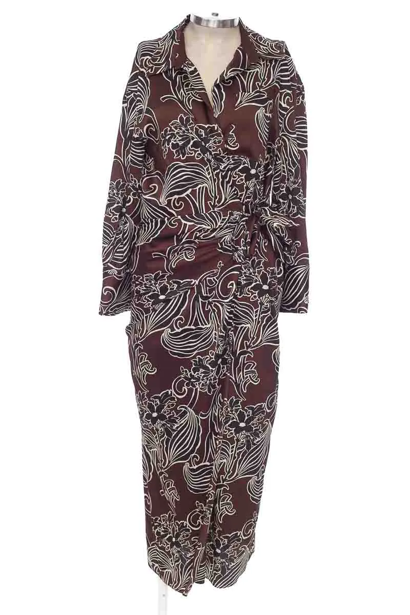 VESTIDO / ENTERIZO COLOR CAFé  ZARA